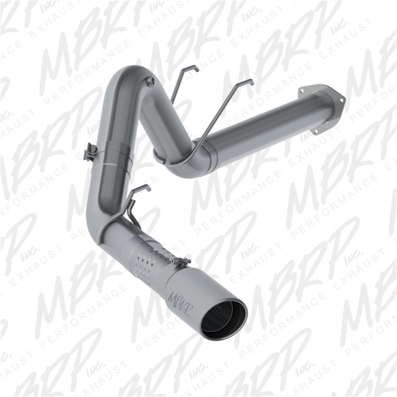 MBRP 17-19 Ford F-250/350/450 6.7L 4in Filter Back Single Tip Side Exit T409 Exhaust System-tuningsupply.com