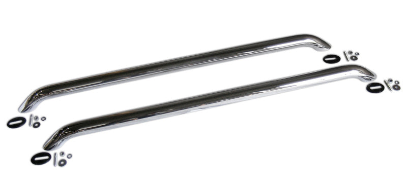 Go Rhino Bed Rails - 36in Long - w/o Base Plates - Chrome-tuningsupply.com