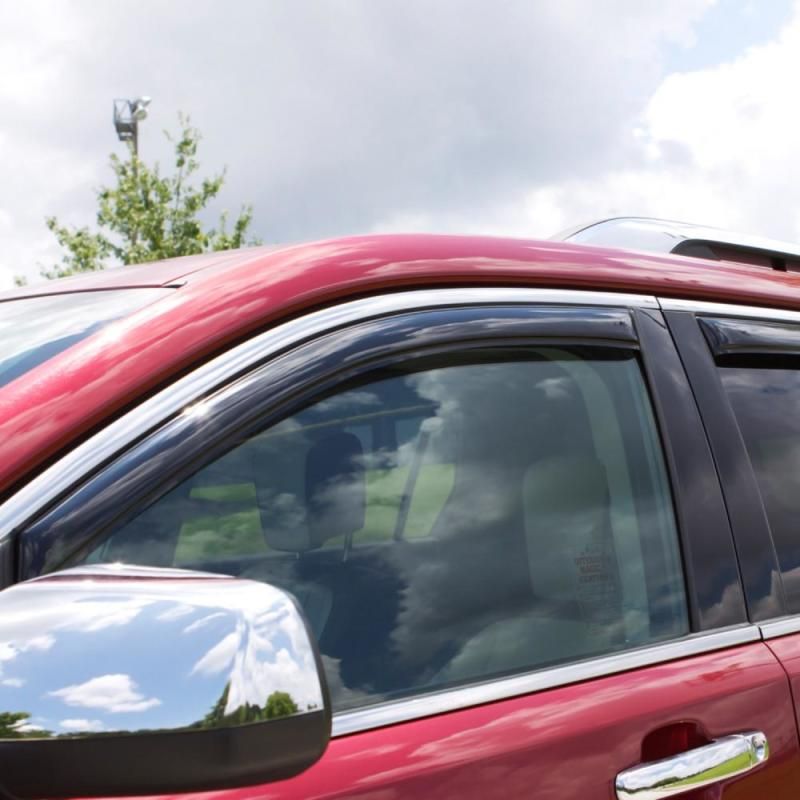 AVS 10-14 Subaru Outback Ventvisor In-Channel Front & Rear Window Deflectors 4pc - Smoke-tuningsupply.com