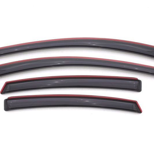 AVS 13-16 Dodge Dart Ventvisor In-Channel Front & Rear Window Deflectors 4pc - Smoke-tuningsupply.com