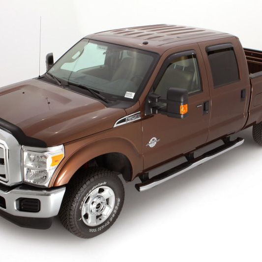 AVS 99-16 Ford F-250 Supercab Ventvisor Outside Mount Window Deflectors 4pc - Smoke-tuningsupply.com