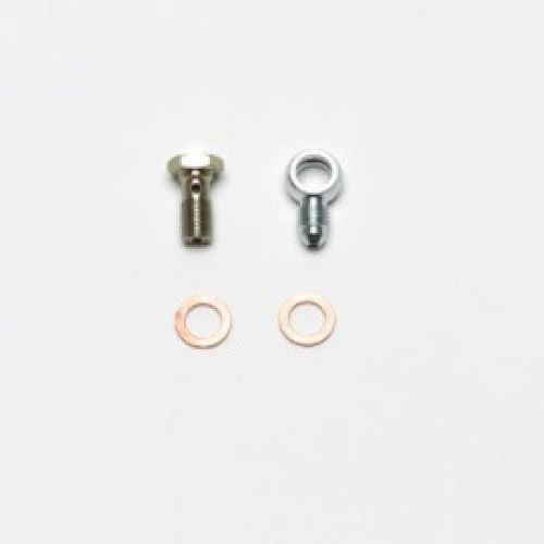 Wilwood Fitting Kit -3 Male w/ 3/8-24 Banjo Bolt (For Banjo Outlet Master Cylinders)-Brake Hardware-Wilwood-WIL220-13674-SMINKpower Performance Parts