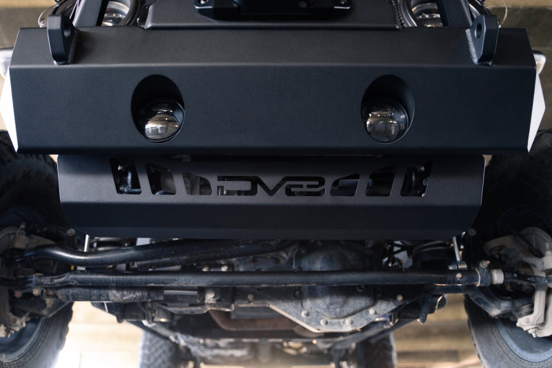 DV8 Offroad 18-23 Jeep Wrangler JL/JT Front Bumper Sway-Bar Disconnect Motor Skid Plate-tuningsupply.com