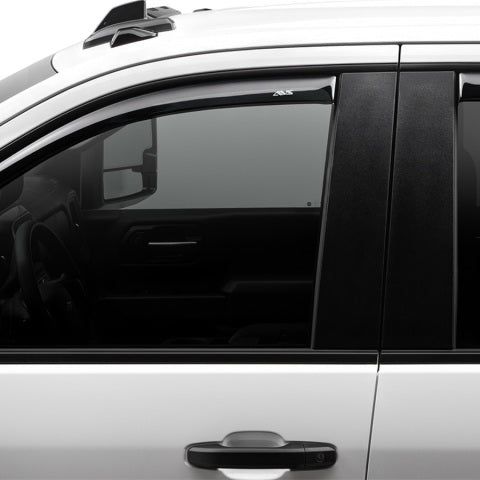 AVS 17-18 Ford F-250 Super Duty Supercrew Ventvisor Front & Rear Window Deflectors 4pc - Smoke-tuningsupply.com