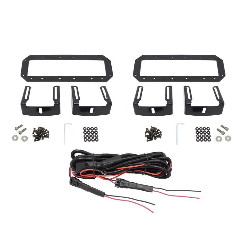 Westin HDX Flush Mount B-FORCE LED Light Kit (Set of 2) w/wiring harness - Black-Light Bars & Cubes-Westin-WES57-0035-SMINKpower Performance Parts