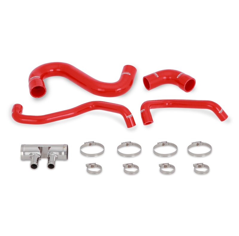 Mishimoto 2015+ Ford Mustang GT Silicone Lower Radiator Hose - Red-tuningsupply.com