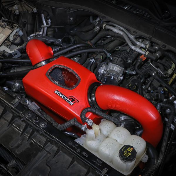 aFe Momentum GT Red Pro Dry S Cold Air Intake System 20-23 Ford Explorer ST V6-3.0L TT-tuningsupply.com