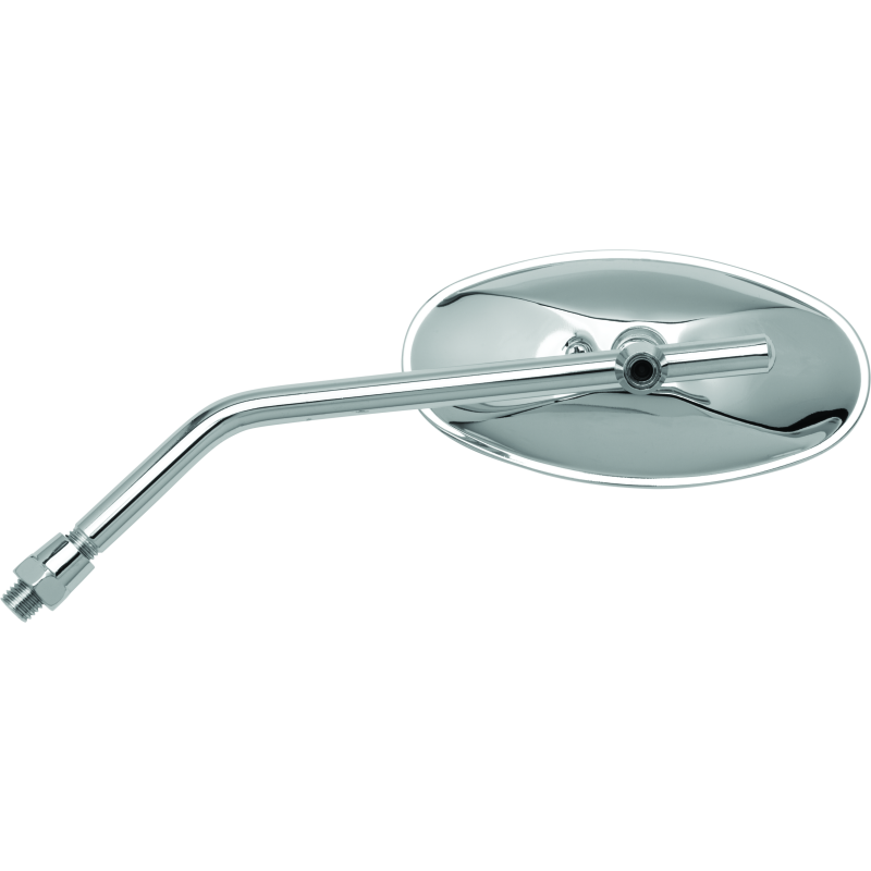 BikeMaster Adjustable Oval Mirror 10mm - Each -Chrome-tuningsupply.com