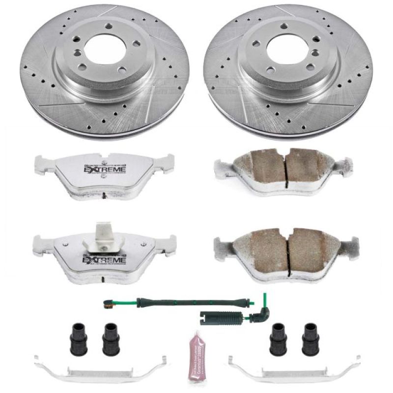 Power Stop 01-06 BMW 330Ci Front Z26 Street Warrior Brake Kit-tuningsupply.com