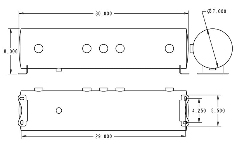 
    

Ridetech 31915100 - RID31915100 - Ridetech Air Tank 5 Gallon Aluminum w/ 5- 1/4in Ports and 1-1/8in Port - Shipped in Europe - Tuningsupply.com

  