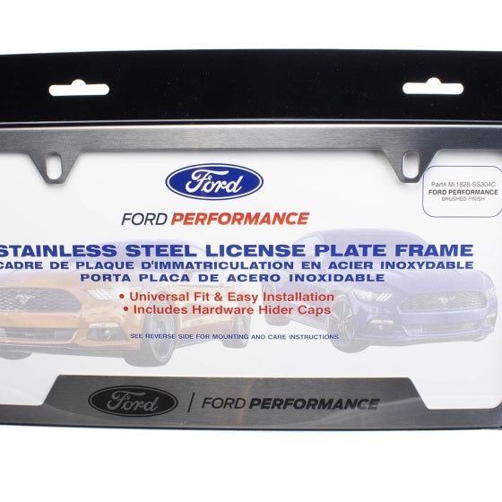 Ford Racing Stainless Steel Ford Performance License Plate Frame-tuningsupply.com