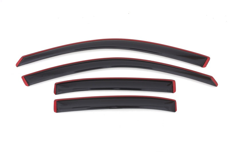 AVS 13-15 Chevy Malibu Ventvisor In-Channel Front & Rear Window Deflectors 4pc - Smoke-tuningsupply.com