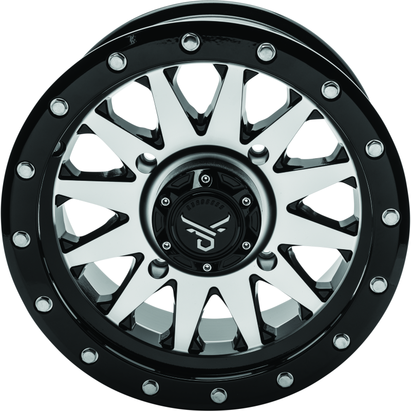 QuadBoss Wagon 14X7 4+3 4/156 Black Machined-tuningsupply.com