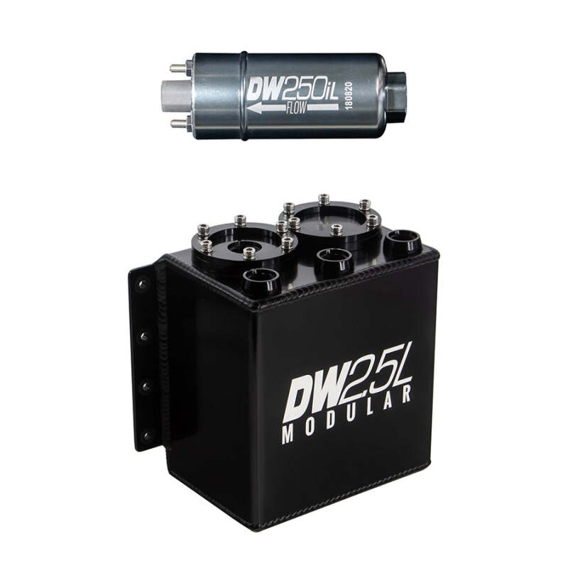 

DeatschWerks 6-251-25ST - DWK6-251-25ST - DeatschWerks 2.5L Modular Surge Tank (Incl. 1 DW250iL In-Line Fuel Pump) - Shipped in Europe - Tuningsupply.com
