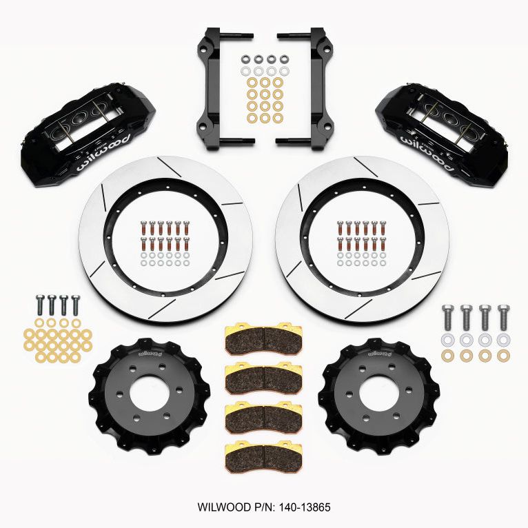 Wilwood TX6R Front Kit 15.50in Black 2010-Up Ford F150 (6 lug)-Big Brake Kits-Wilwood-WIL140-13865-SMINKpower Performance Parts