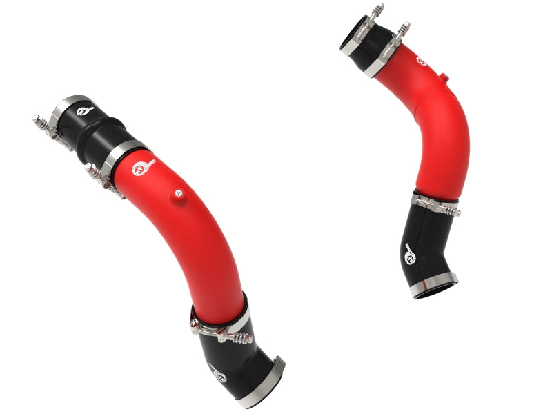 

aFe 46-20814-R - AFE46-20814-R - aFe BladeRunner 3in & 3-1/2in AL Hot and Cold Charge Pipe Kit Red RAM Diesel Trucks 25-26 L6-6.7L - Shipped in Europe - Tuningsupply.com
