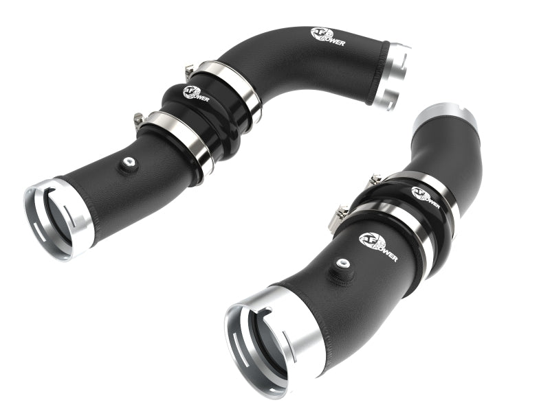 aFe 2024+ Toyota Tacoma BladeRunner  2.5in & 3in Aluminum Hot & Cold Charge Pipe Kit - Black-tuningsupply.com