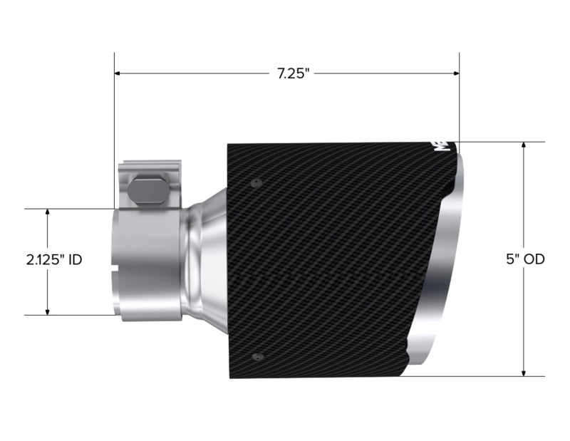 

MBRP T5202CF - MBRPT5202CF - MBRP CF Tip 2.125in ID, 5in OD Out, 7.25in Length, Pair 17-25 BRZ/GR86 - Shipped in Europe - Tuningsupply.com
