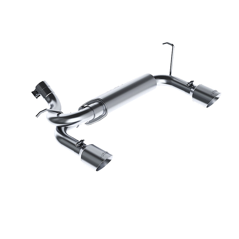 MBRP 07-14 Jeep Wrangler/Rubicon 3.6L/3.8L V6 Axle-Back Dual Rear Exit T409 Performance Exhuast Sys-tuningsupply.com