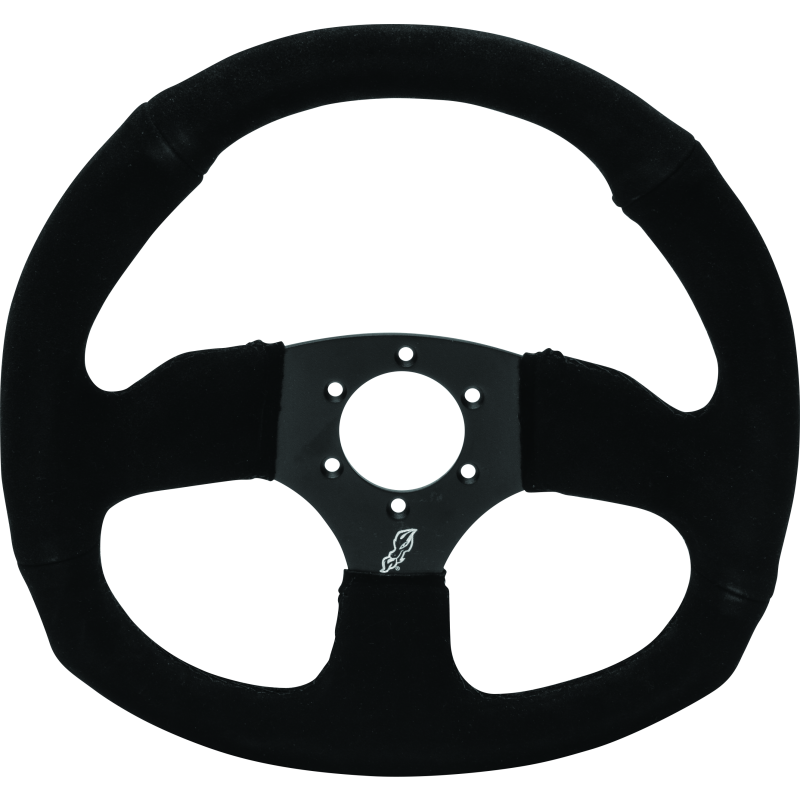 DragonFire Racing Steering Wheels - D-shaped- Suede- Iron Series- 0in offset-tuningsupply.com