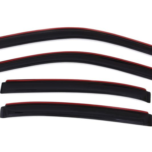 AVS 04-07 Chevy Malibu Ventvisor In-Channel Front & Rear Window Deflectors 4pc - Smoke-tuningsupply.com