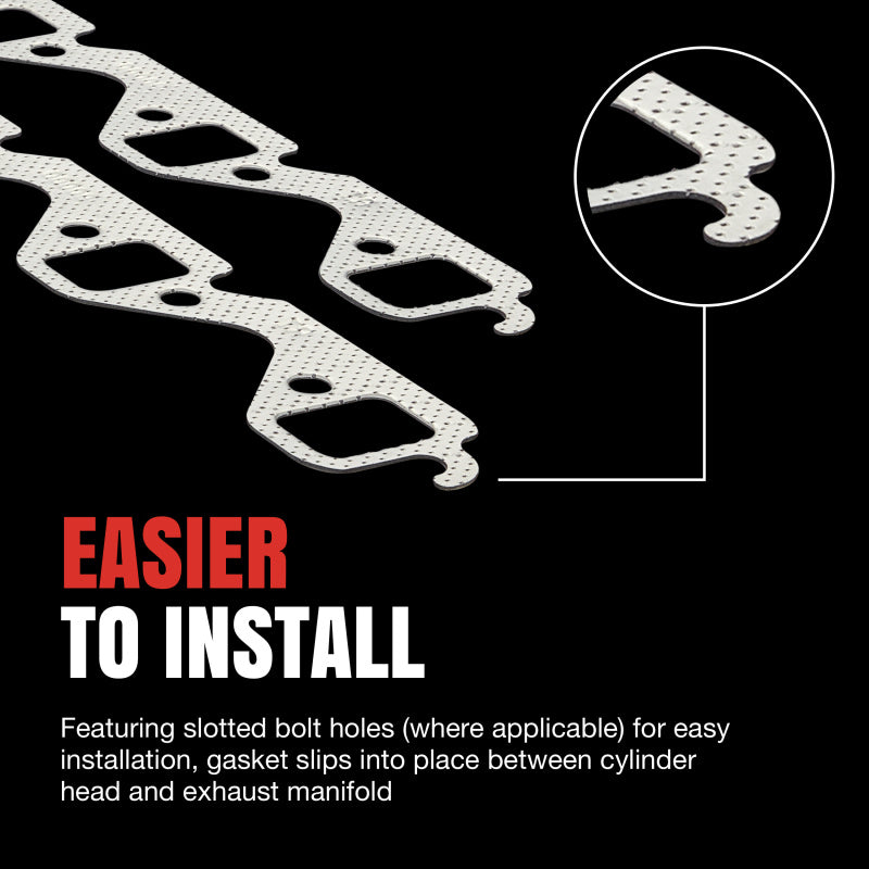 

Fel-Pro 1487 - FEL1487 - Fel-Pro Ford 260/289/302/351W Windsoe Exhaust Manifold Gasket Set - 1.42 x 1.62 Port Size - Shipped in Europe - Tuningsupply.com
