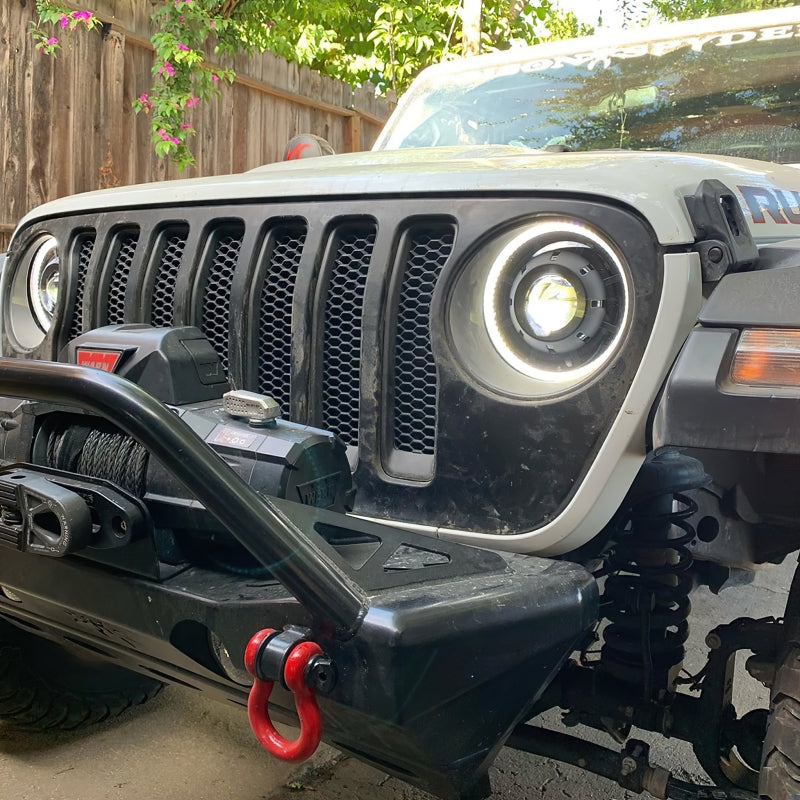 Oracle Oculus Bi-LED Projector Headlights for Jeep JL/Gladiator JT - Matte Blk - 5500K SEE WARRANTY-tuningsupply.com