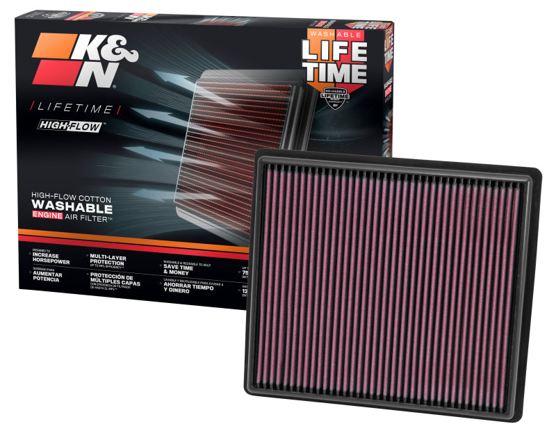 

K&N Engineering 33-2497 - KNN33-2497 - K&N Replacement Air Filter - Panel for 13 Chevrolet Malibu 2.5L/2.0L - Shipped in Europe - Tuningsupply.com
