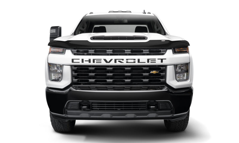 AVS 20-22 Chevrolet Silverado 2500 / 3500 HD Bugflector II High Profile Hood Shield - Smoke-tuningsupply.com