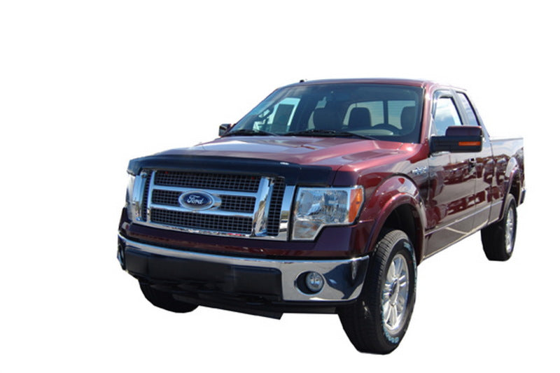 AVS 09-14 Ford F-150 (Excl. Raptor) Bugflector Medium Profile Hood Shield - Smoke-tuningsupply.com