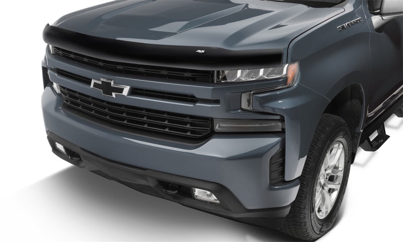 AVS 22-23 Chevrolet Silverado 1500 (Excl. ZR2/LT TB) Bugflector Medium Profile Hood Shield - Smoke-tuningsupply.com