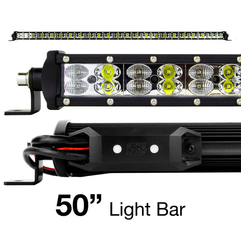 

XKGLOW XK-BAR-50 - XKGXK-BAR-50 - XK Glow RGBW Light Bar High Power Offroad Work/Hunting Light w/ Bluetooth Controller 50In - Shipped in Europe - Tuningsupply.com
