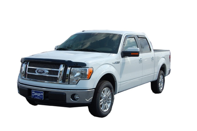 AVS 09-14 Ford F-150 (Excl. Raptor) Hoodflector Low Profile Hood Shield - Smoke-tuningsupply.com