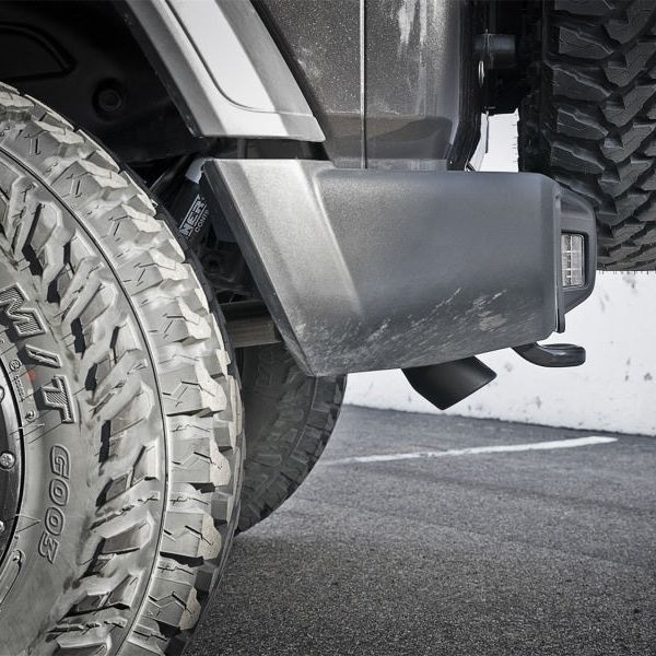 aFe MACH Force-Xp Axle-Back Exhaust System w/Black Tip 18-20 Jeep Wrangler L4-2.0T / V6-3.6L-tuningsupply.com