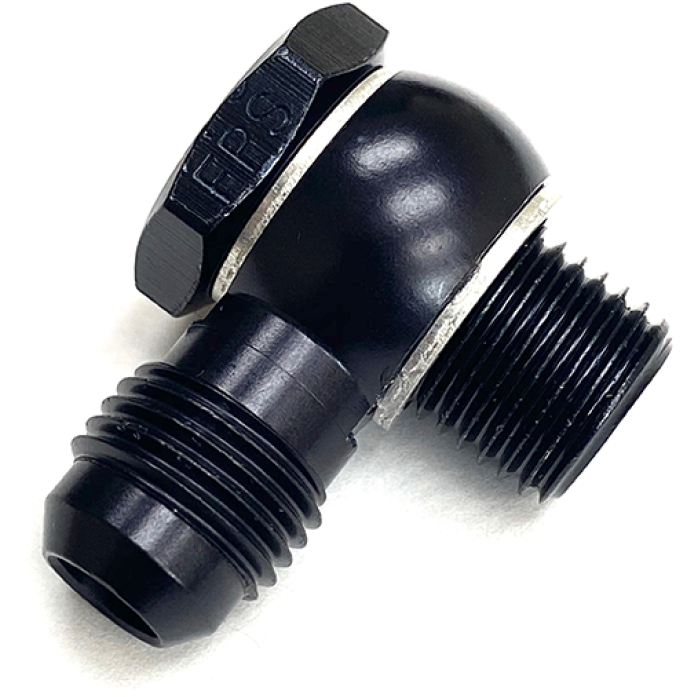 Fragola -6AN Male Banjo x 14mm x 1.5 - Black-tuningsupply.com