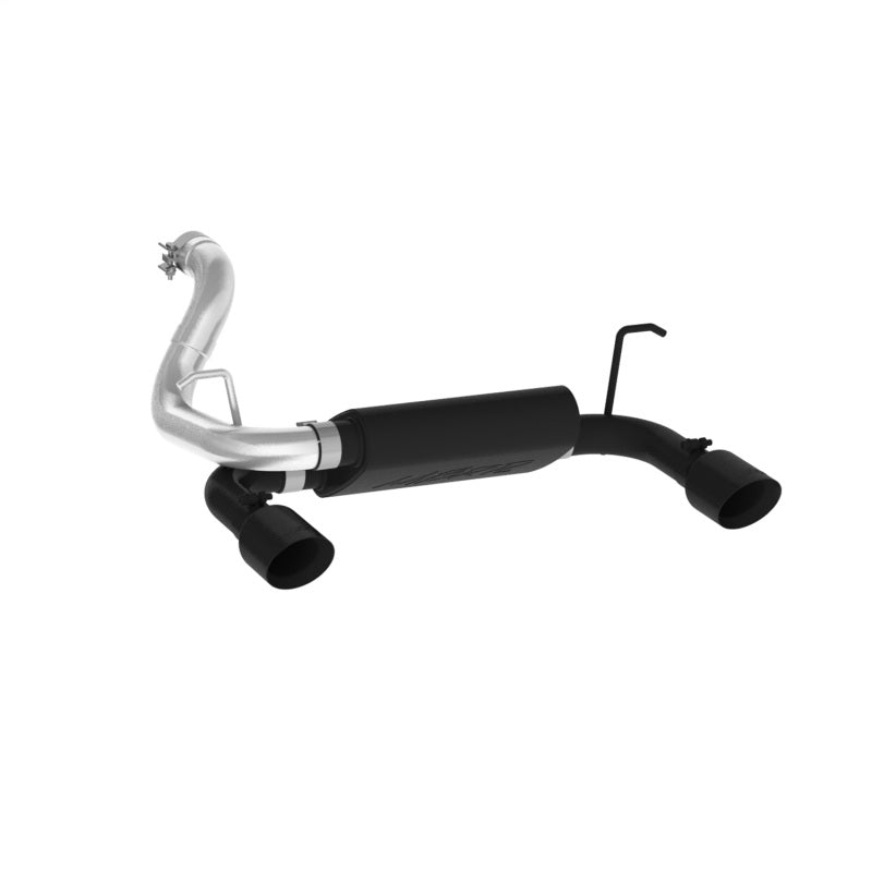 MBRP 2018+ Jeep Wrangler (JL) 3.6L V6 Dual Rear Exit Axle Back BLK Exhaust System-tuningsupply.com