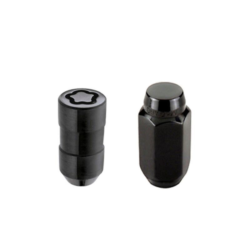 McGard 5 Lug Hex Install Kit w/Locks (Cone Seat Nut) M14X1.5 / 22mm Hex / 1.635in. Length - Black-tuningsupply.com