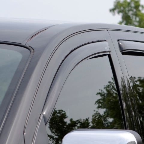 AVS 07-13 Chevy Silverado 1500 Ext. Cab Ventvisor Front & Rear Window Deflectors 4pc - Smoke-tuningsupply.com