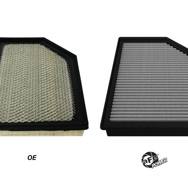 aFe MagnumFLOW Pro DRY S OE Replacement Filter 22-23 Jeep Grand Wagoneer V8-6.4L-tuningsupply.com