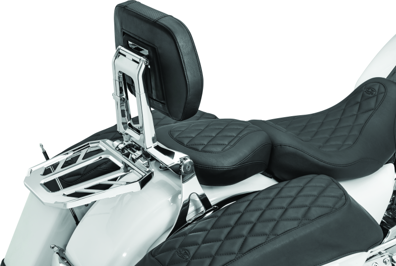 Kuryakyn Neo Driver & Passenger Backrest Chrome-tuningsupply.com