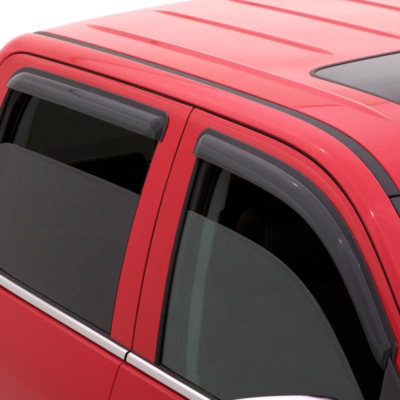 AVS 11-19 Ford Ranger Crew Cab Ventvisor Outside Mount Window Deflectors 4pc - Smoke-tuningsupply.com