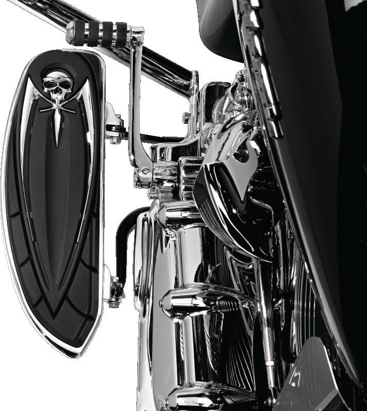 Kuryakyn Floorboard Relocator Brackets 17-23 Touring Chrome-tuningsupply.com