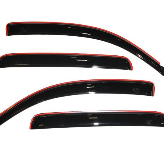 AVS 05-15 Toyota Tacoma Double Cab Ventvisor In-Channel Front & Rear Window Deflectors 4pc - Smoke-tuningsupply.com