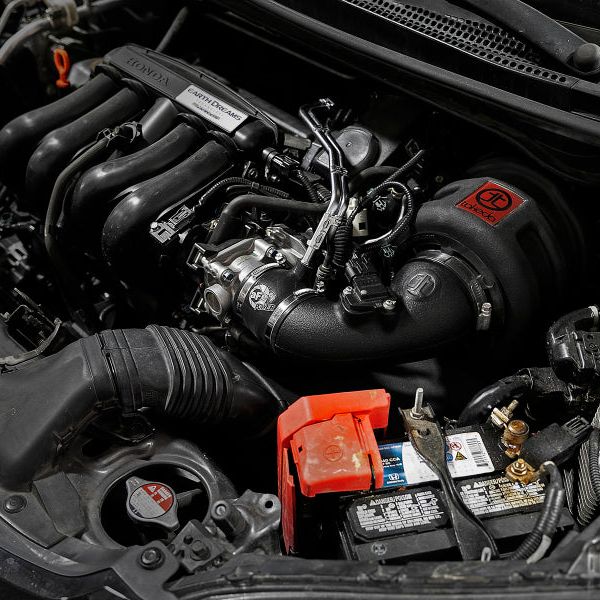 aFe Takeda Momentum Pro 5R Cold Air Intake System 15-18 Honda Fit I4-1.5L-tuningsupply.com