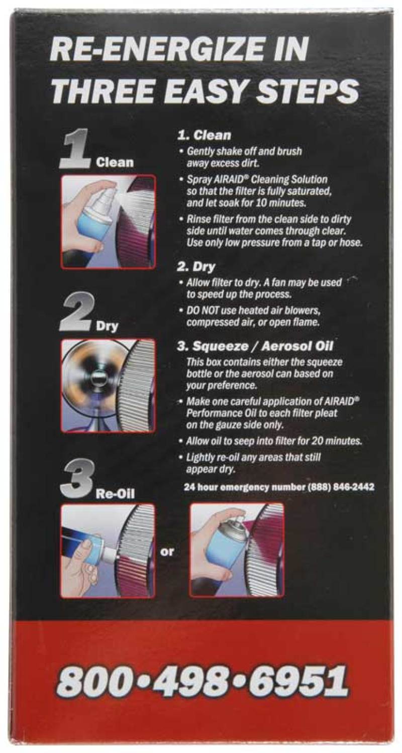 

Airaid  - AIR790-550 - Airaid Renew Kit - 12oz Cleaner / 8oz Squeeze Oil - Shipped in Europe - Tuningsupply.com
