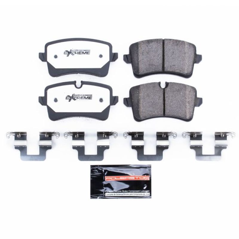 Power Stop 12-18 Audi A6 Rear Z26 Extreme Street Brake Pads w/Hardware-tuningsupply.com