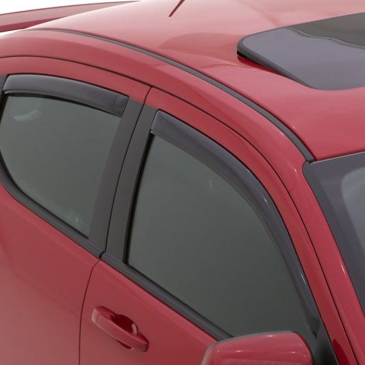 AVS 08-14 Dodge Avenger Ventvisor In-Channel Front & Rear Window Deflectors 4pc - Smoke-tuningsupply.com