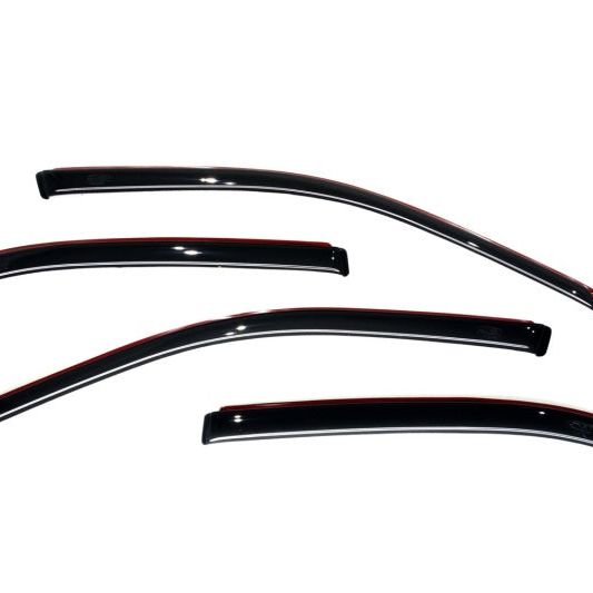 AVS 01-05 Honda Civic Ventvisor In-Channel Front & Rear Window Deflectors 4pc - Smoke-tuningsupply.com