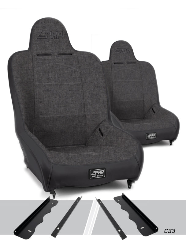 
    

PRP Seats A100110-C33-54 - PRPA100110-C33-54 - PRP Premier High Back Suspension Seats Kit for 95-01 Jeep Cherokee XJ (Pair) - Gray - Shipped in Europe - Tuningsupply.com

  