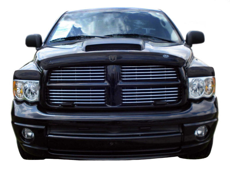 AVS 03-05 Dodge RAM 2500 Bugflector Deluxe 3pc Medium Profile Hood Shield - Smoke-tuningsupply.com